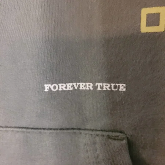 Disney Mickey Mouse Men's Hoodie Forever Young Forever True Green Size Small - Picture 4 of 8